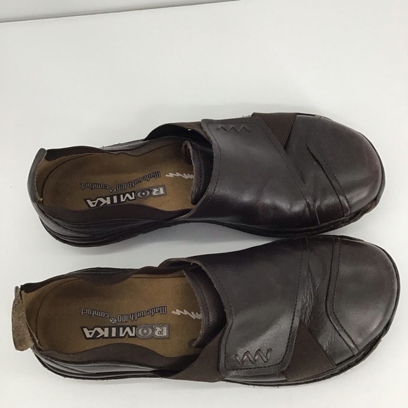 Romika Women’s Mary Jane Leather Flat Loafers Casual Career Brown Size 37 - Picture 6 of 10